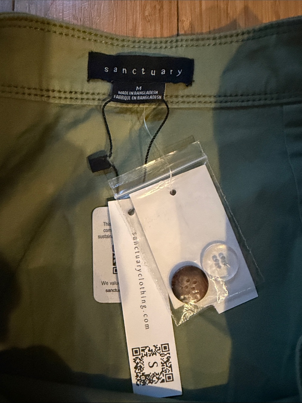 Classic Utility Cargo Skirt in Sage Green - Picture 2 of 7